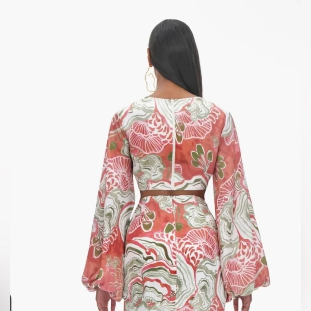 Andrea Iyamah Behati Cropped-Behati TOP Resort size S NWT - Picture 3 of 3